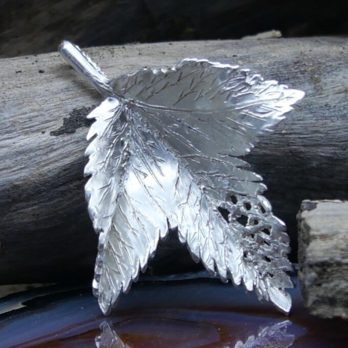 Pendentif Feuille en argent 925